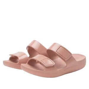 Alegria Womens Orbyt Lightweight Recovery Slide Sandals - Dusty Rose Gloss NEW